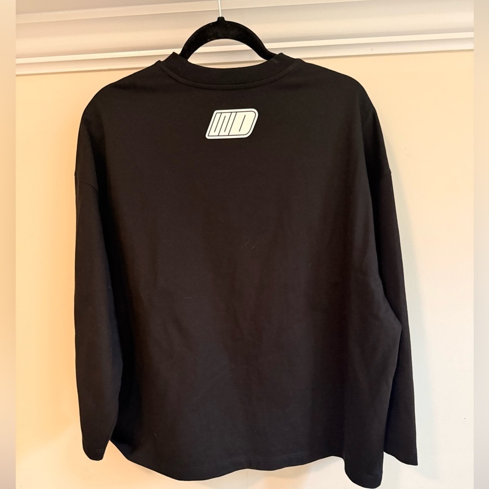 BLACK WE11DONE SMALL LOGO LONG-SLEEVED T-SHIRT XS - Picture 4 of 8